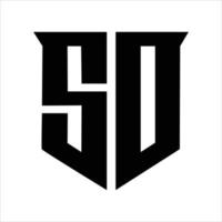 sd logo lettera vettore