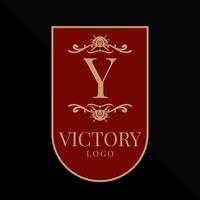 lettera y glorioso vittoria logo vettore design elemento