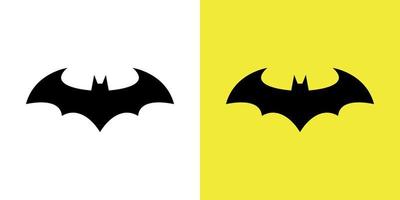 Batman logo, Batman segnale su giallo e bianca sfondo vettore