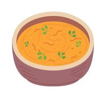 deliziosa zuppa di verdure vettore