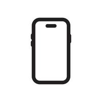 smartphone icona schema vettore