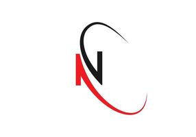 creativo e moderno n lettera logo design. n. n logo disegno, iniziale n logo modello vettore