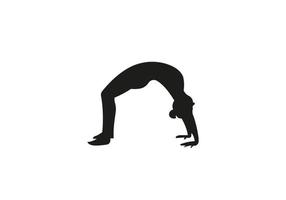 yoga icona. assistenza sanitaria fitness e salutare stile di vita. yoga pose piatto vettore illustrazione.