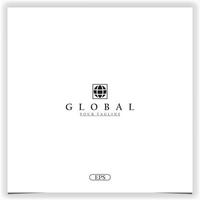 globo logo premio elegante modello vettore eps 10