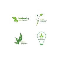 eco energia logo modello vettore