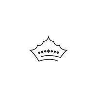 modello logo corona crown vettore