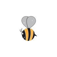 vettore del modello del logo dell'ape