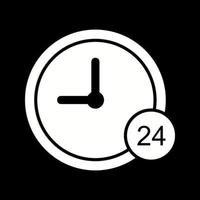 Icona del vettore di servizio 24 ore su 24