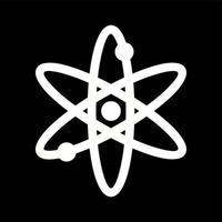 unico atomo vettore glifo icona
