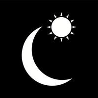 unico sole e pianeta vettore glifo icona