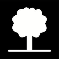 unico albero vettore glifo icona