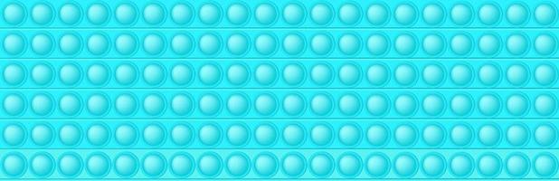 popping giocattolo blu senza soluzione di continuità modello come un' alla moda silicio agitarsi giocattolo. crea dipendenza anti stress giocattolo nel luminosa colore. bolla giocattolo per bambini. vettore illustrazione nel rettangolo formato adatto per bunny.