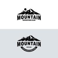 montagna logo design vettore illustrazione