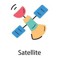 concetti satellitari alla moda vettore