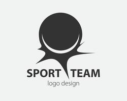sport logo design elemento. palla logotipo azienda. vettore