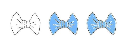 archi. mano disegnato leggero blu arco. disegno schizzi arco. vettore illustrazione