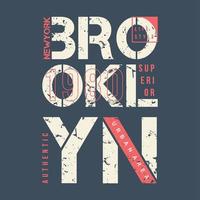 brooklyn lettering tipografia vettore, illustrazione, per Stampa t camicia, freddo moderno stile vettore