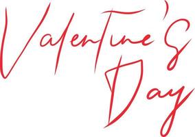 lettering per San Valentino giorno. vettore