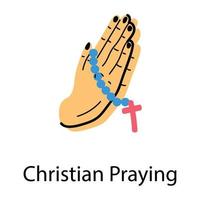 di moda cristiano preghiere vettore