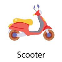 concetti di scooter alla moda vettore