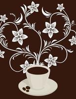 tazza di caffè un' cartello per design. un' vettore illustrazione