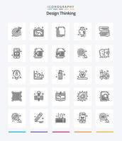 creativo design pensiero 25 schema icona imballare come come Messaggio. Chiacchierare. organizzare. idea. di brainstorming vettore