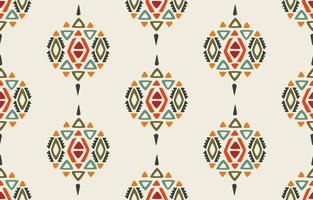 ikat senza soluzione di continuità modello. vettore geometrico tribale africano indiano tradizionale ricamo sfondo. boemo moda. etnico tessuto tappeto batik ornamento gallone tessile decorazione sfondo