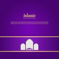 islamico saluto Ramadan kareem carta design sfondo con moderno ornamento vettore