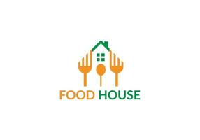 cibo Casa astratto ristorante logo design modello vettore