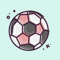 icona calcio sfera. relazionato per gli sport attrezzatura simbolo. mbe stile. semplice design modificabile. semplice illustrazione vettore