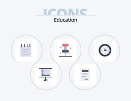 formazione scolastica piatto icona imballare 5 icona design. formazione scolastica. formazione scolastica. pi. formazione scolastica vettore