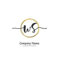 wow iniziale grafia e firma logo design con cerchio. bellissimo design manoscritto logo per moda, squadra, nozze, lusso logo. vettore