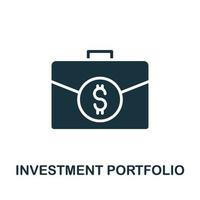 investimento portafoglio icona. semplice elemento a partire dal attività commerciale organizzazione collezione. creativo investimento portafoglio icona per ragnatela disegno, modelli, infografica e Di Più vettore