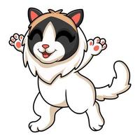 carino straccio Bambola gatto cartone animato vettore