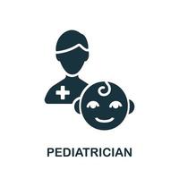 pediatra icona. semplice elemento a partire dal bambino sviluppo collezione. creativo pediatra icona per ragnatela disegno, modelli, infografica e Di Più vettore