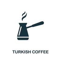 Turco caffè icona. semplice elemento a partire dal bevande collezione. creativo Turco caffè icona per ragnatela disegno, modelli, infografica e Di Più vettore