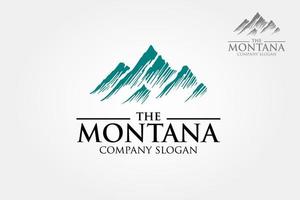 il Montana vettore logo modello. blu montagne logo illustrazione.