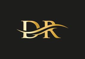 lettera dr logo design vettore