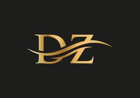 lettera dz logo design vettore