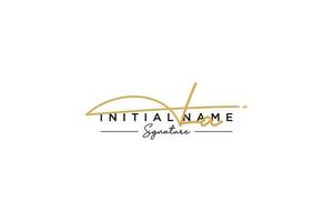 iniziale la firma logo modello vettore. mano disegnato calligrafia lettering vettore illustrazione.