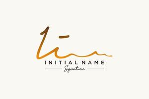 iniziale ii firma logo modello vettore. mano disegnato calligrafia lettering vettore illustrazione.