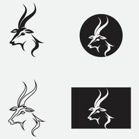 antilope logo vettore illustrazioni design icona logo