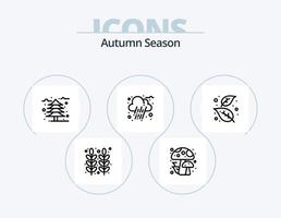 autunno linea icona imballare 5 icona design. autunno. ringraziamento. autunno. girasole. autunno vettore