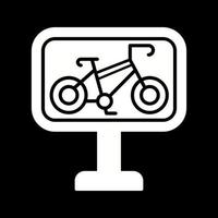 bicicletta corsia vettore icona