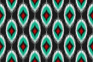 tessuto ikat modello arte. geometrico etnico senza soluzione di continuità modello tradizionale. americano, messicano stile. vettore