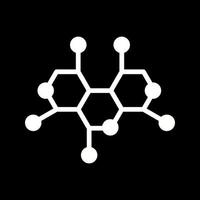 molecola struttura vettore icona