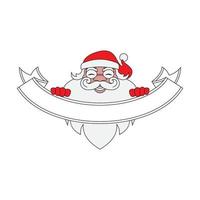 Santa Claus vettore illustrazioni design icona