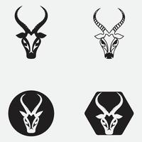 antilope logo vettore illustrazioni design icona logo