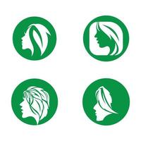foglia vettore illustrazione design icona logo