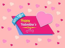 San Valentino vendita sconto amore cuore vettore